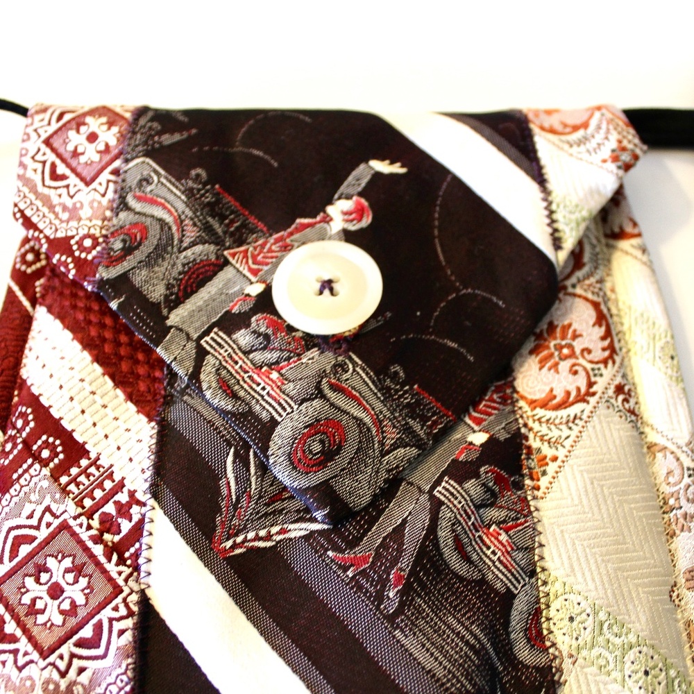 Handbag Made of Vintage Neckties